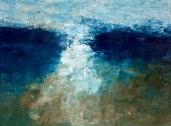 Utopian Chaos by Carla Segarra - Original Painting on Box Canvas sized 47x35 inches. Available from Whitewall Galleries